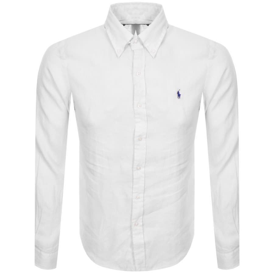Alternative Image for ProductRalph Lauren Slim Fit Long Sleeve Shirt White1